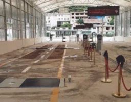 Integrated vehicle inspection line equipment